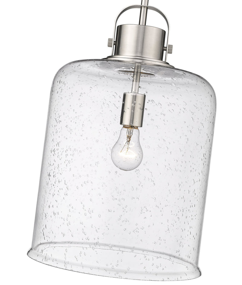 Kinsley 1 Light 12" Pendant in Brushed Nickel