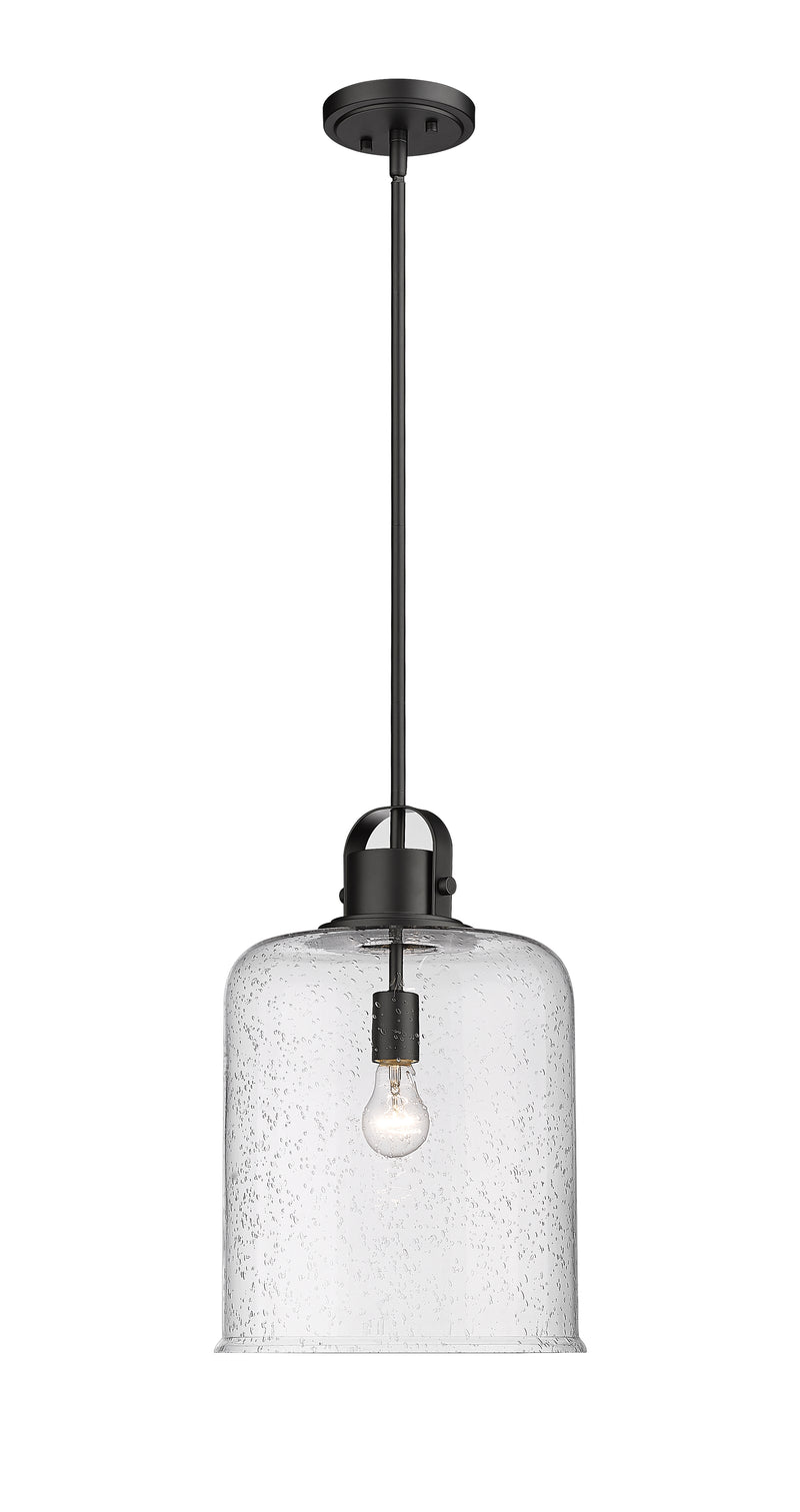 Kinsley 1 Light 12" Pendant in Matte Black