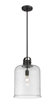 Kinsley 1 Light 12" Pendant in Matte Black