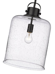 Kinsley 1 Light 12" Pendant in Matte Black