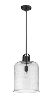 Kinsley 1 Light 12" Pendant in Matte Black