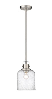 Kinsley 1 Light 8" Pendant in Brushed Nickel