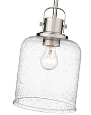 Kinsley 1 Light 8" Pendant in Brushed Nickel