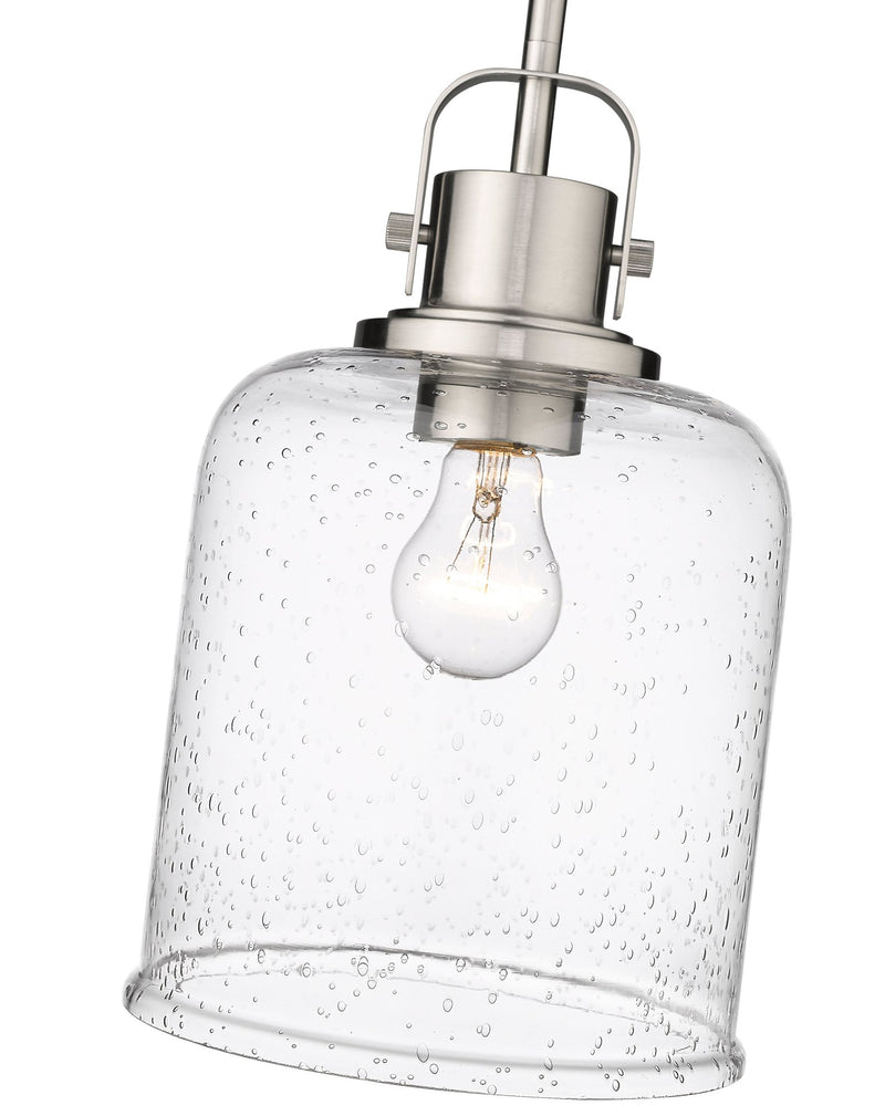 Kinsley 1 Light 8" Pendant in Brushed Nickel
