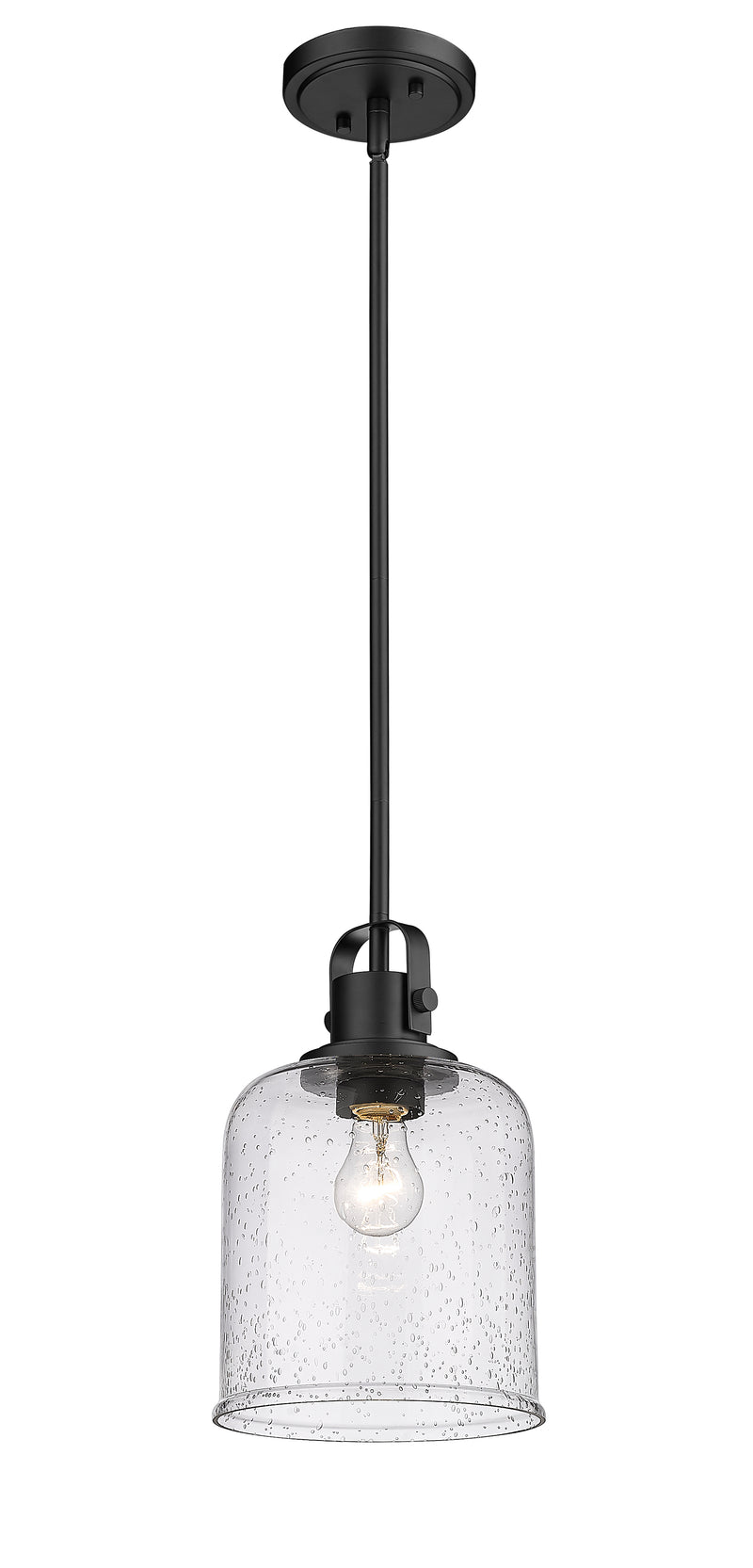 Kinsley 1 Light 8" Pendant in Matte Black