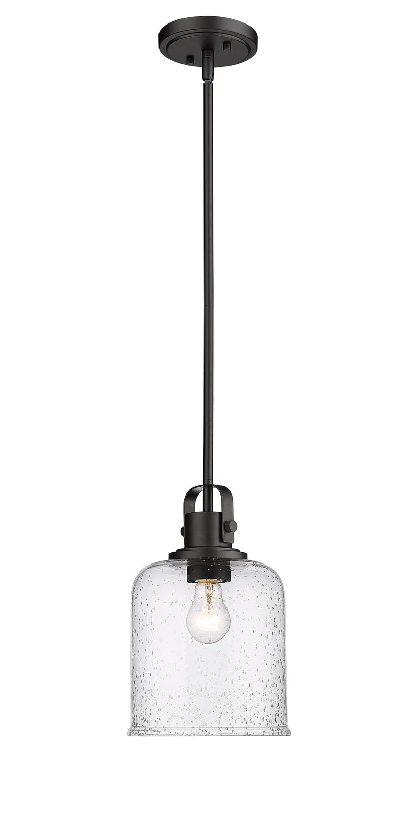 Kinsley 1 Light 8" Pendant in Matte Black