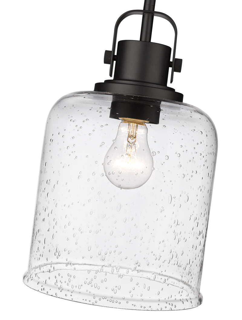 Kinsley 1 Light 8" Pendant in Matte Black