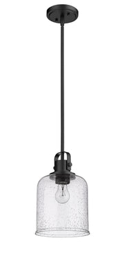 Kinsley 1 Light 8" Pendant in Matte Black