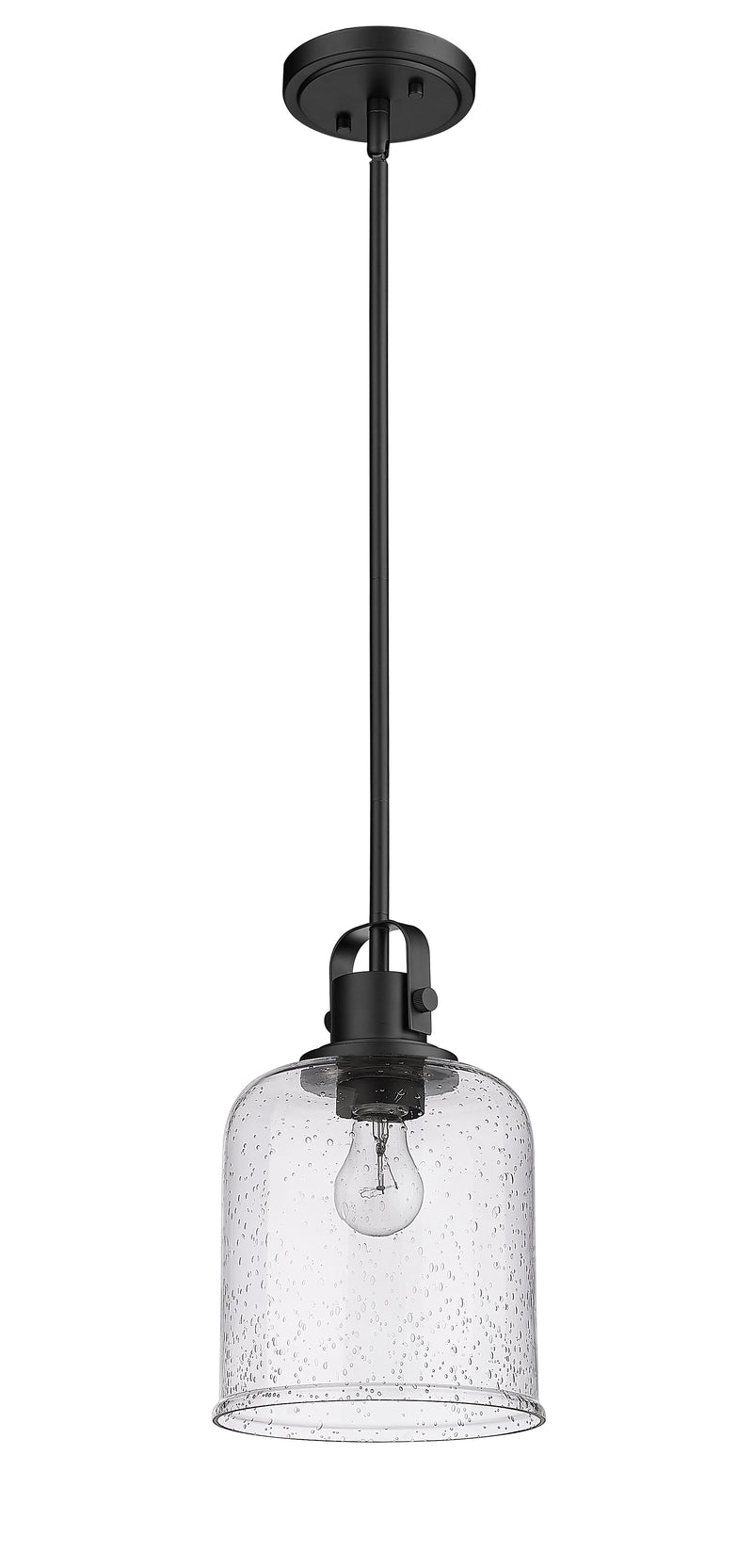 Kinsley 1 Light 8" Pendant in Matte Black