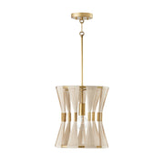 Bianca Pendant in Bleached Natural Rope and Patinaed Brass