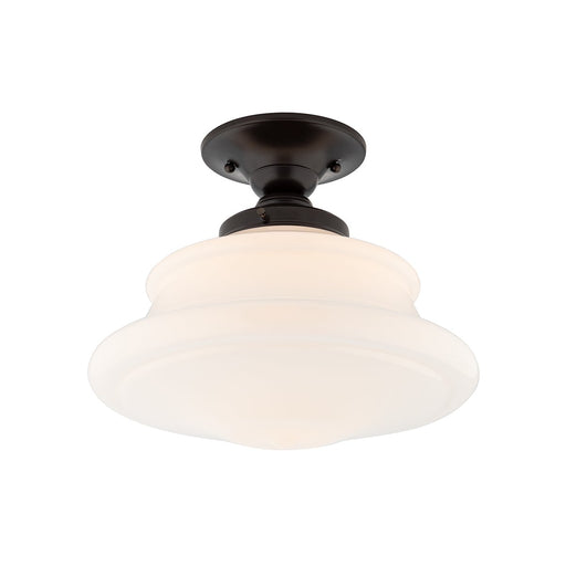 Petersburg Medium Semi-Flush Mount in Old Bronze