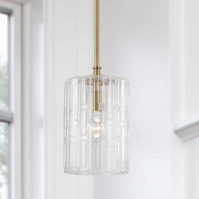 Emerson Mini Pendant in Aged Brass