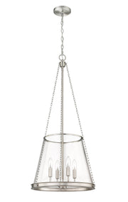 Prescott 4 Light 18" Pendant in Brushed Nickel