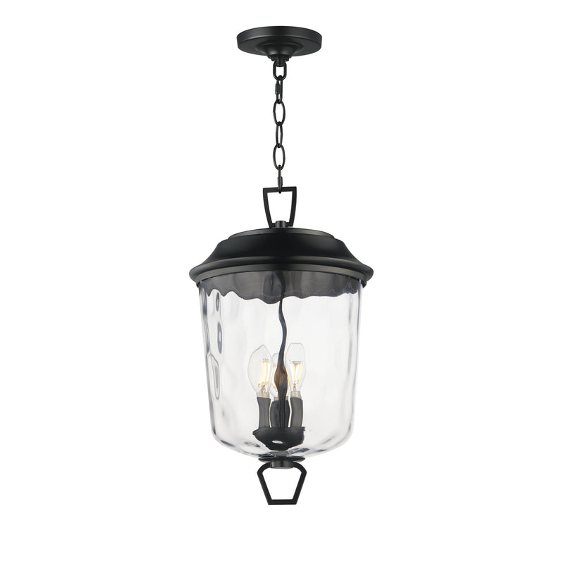 Prescott 3 Light Outdoor Pendant in Dark Bronze