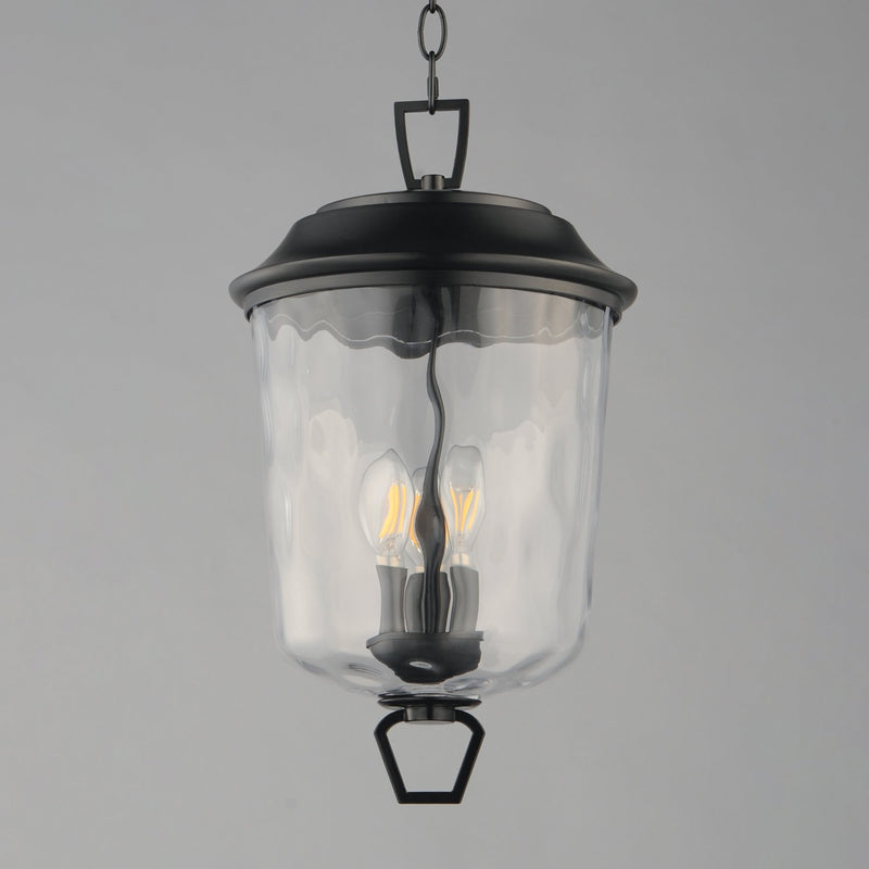Prescott 3 Light Outdoor Pendant in Dark Bronze