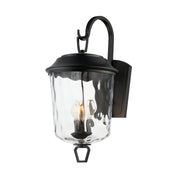 Prescott 3 Light Large Outdoor Wall Sconce in Dark Bronze