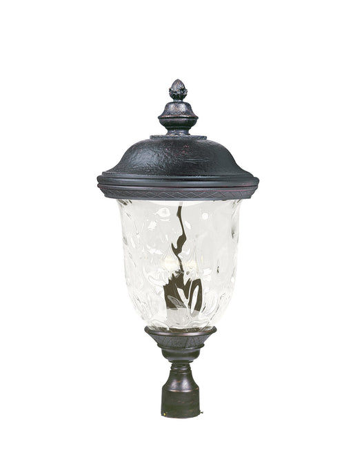 Carriage House DC 29" 3 Light Outdoor Post Lantern in Oriental Bronze