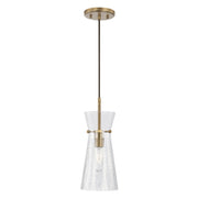 Mila Mini Pendant in Aged Brass