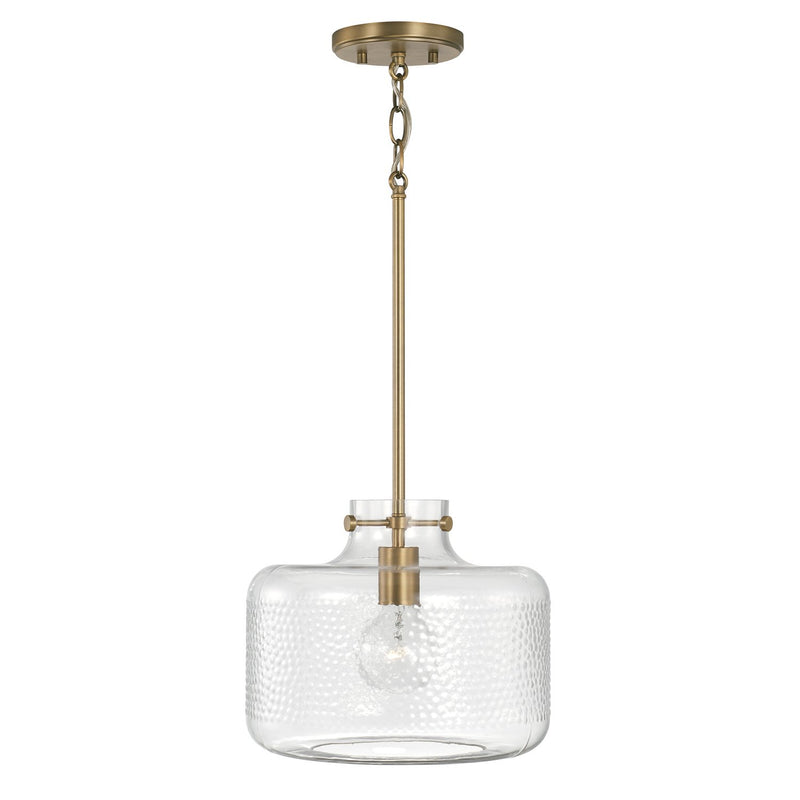 Brighton Mini Pendant in Aged Brass