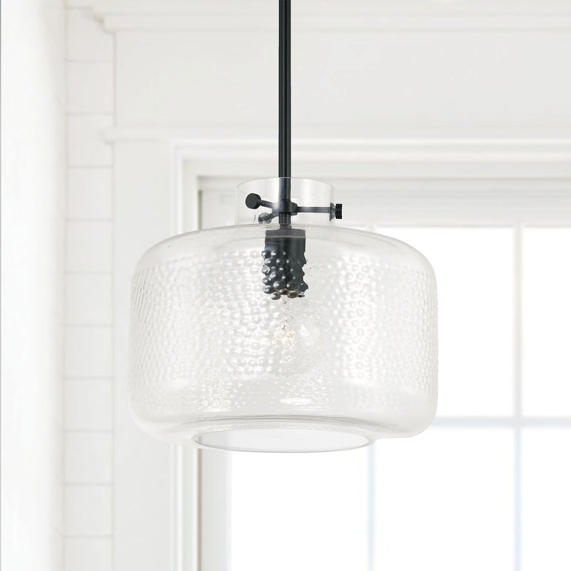 Brighton Mini Pendant in Matte Black