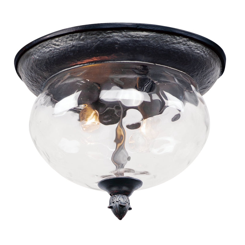 Carriage House DC 2 Light Outdoor Ceiling Mount in Oriental Bronze