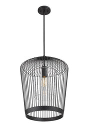 Lido 1 Light 18.5" Pendant in Matte Black