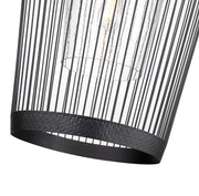 Lido 1 Light 18.5" Pendant in Matte Black