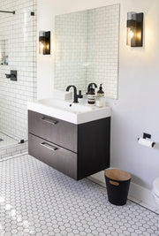 Lawson 1 Light 4.75" Wall Sconce in Matte Black in a room setting