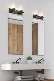 Lawson 2 Light 17" Vanity in Matte Black in a room setting