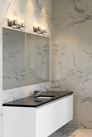 Lawson 2 Light 17" Vanity in Polished Nickel in a room setting