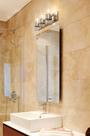 Lawson 3 Light 25" Vanity in Polished Nickel in a room setting