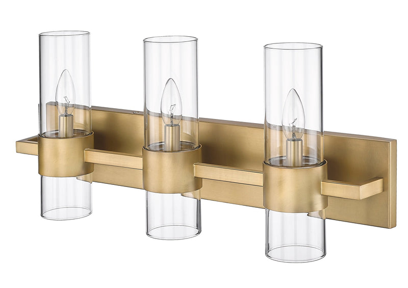 Lawson 3 Light 25" Vanity in Rubbed Brass