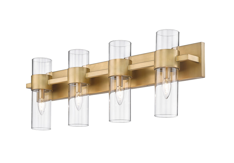 Lawson 4 Light 32" Vanity in Rubbed Brass