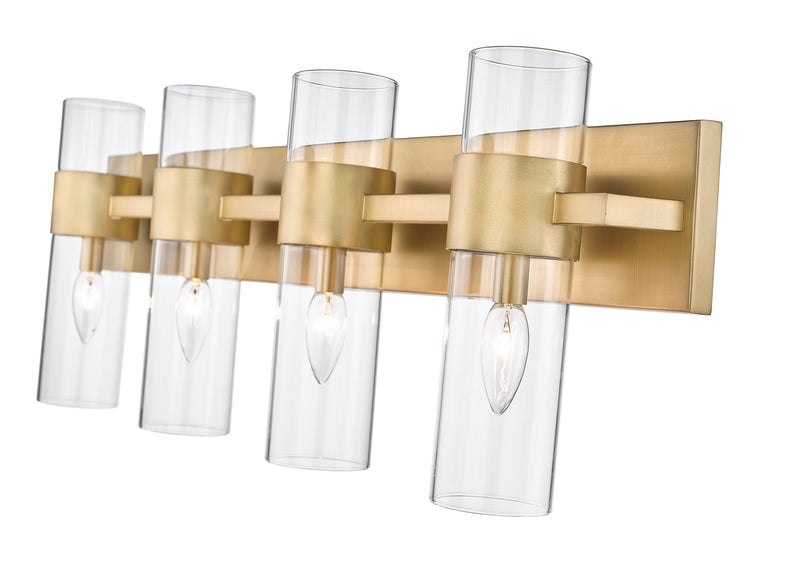Lawson 4 Light 32" Vanity in Rubbed Brass