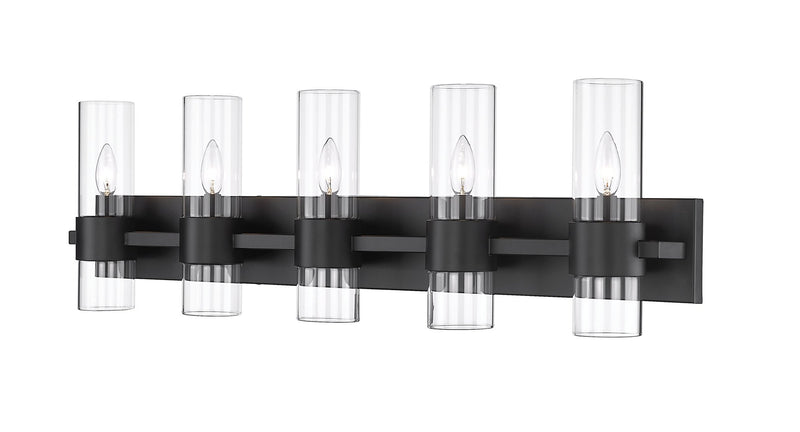 Lawson 5 Light 38" Vanity in Matte Black