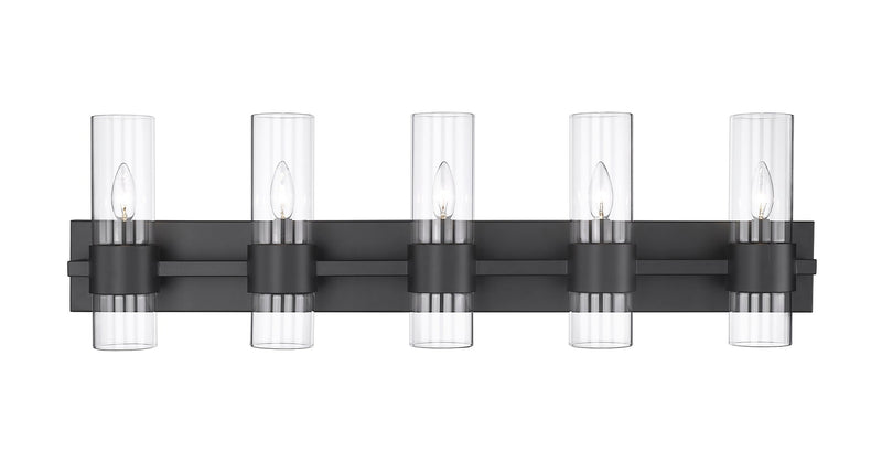 Lawson 5 Light 38" Vanity in Matte Black
