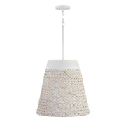 Tallulah 4-Light 18" Pendant in Chalk Wash