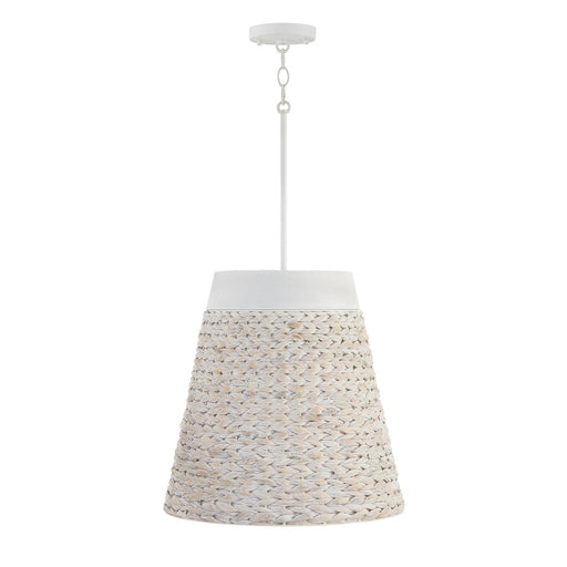 Tallulah 4-Light 18" Pendant in Chalk Wash