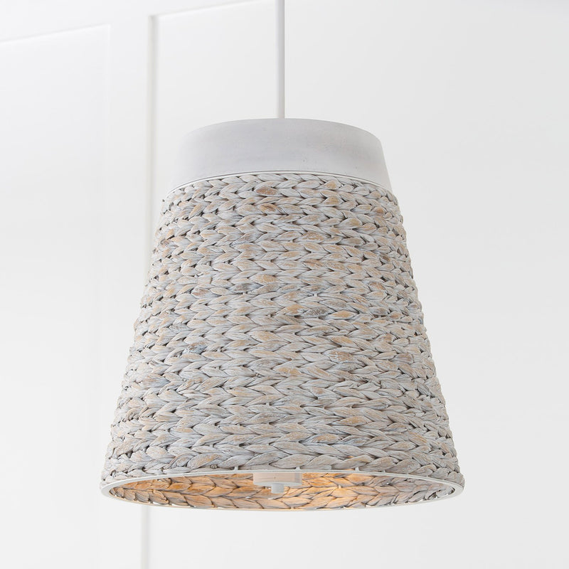 Tallulah 4-Light 18" Pendant in Chalk Wash