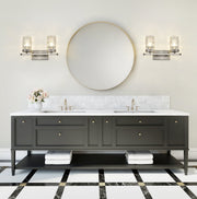 Archer 2 Light 17.75" Vanity in Brushed Nickel in a room setting