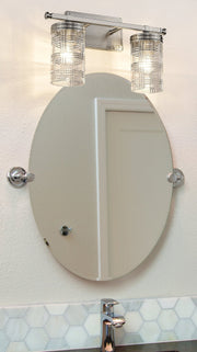 Archer 2 Light 17.75" Vanity in Brushed Nickel in a room setting