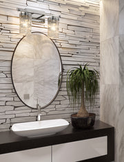 Archer 2 Light 17.75" Vanity in Polished Nickel in a room setting