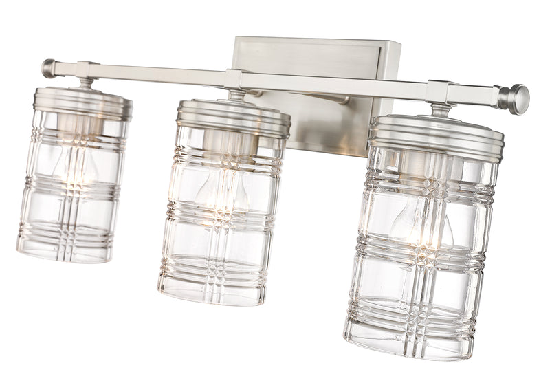 Archer 3 Light 25" Vanity in Brushed Nickel