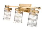 Archer 3 Light 25" Vanity in Heirloom Gold