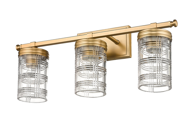 Archer 3 Light 25" Vanity in Heirloom Gold