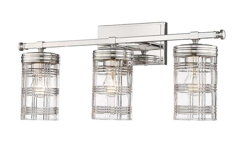 Archer 3 Light 25" Vanity in Polished Nickel