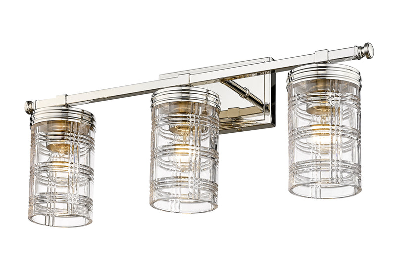 Archer 3 Light 25" Vanity in Polished Nickel