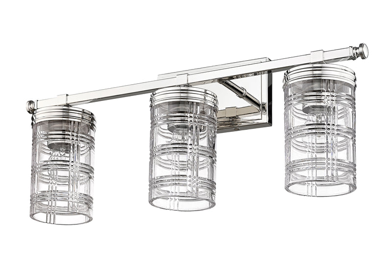 Archer 3 Light 25" Vanity in Polished Nickel