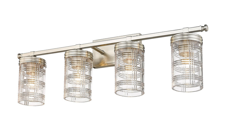Archer 4 Light 32.75" Vanity in Brushed Nickel