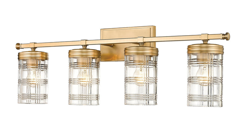 Archer 4 Light 32.75" Vanity in Heirloom Gold